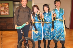 Japan 2008: Einradfahren mit Show danach