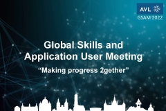 GSAM 2022 - AVL Global Application And User Meeting