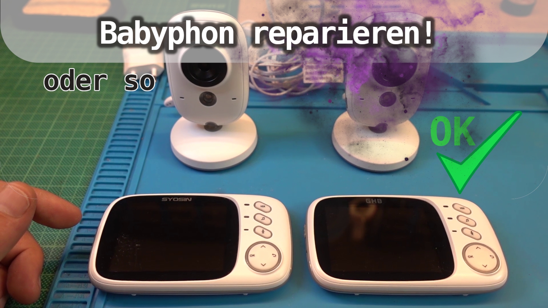 Babyfon-Reparatur