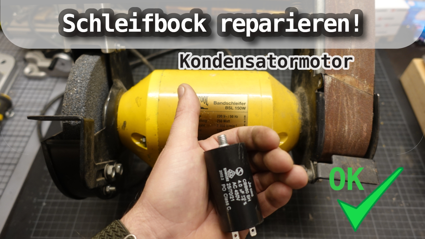 DIY-Schleifbock-Reparatur